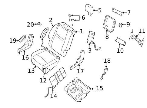 Second Row Seats for 2014 Nissan Pathfinder #1