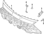 86350DW000 - Body: Grille for Kia: Sportage Image
