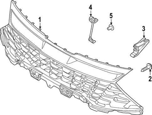 Grille & Components for 2025 Kia Sportage #0