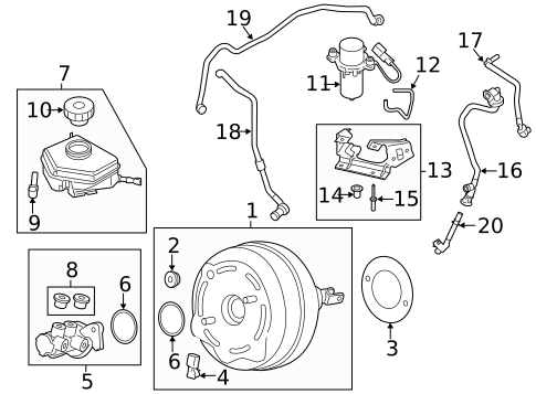 Master Cylinder - Components On Dash Panel for 2018 BMW 330e #0