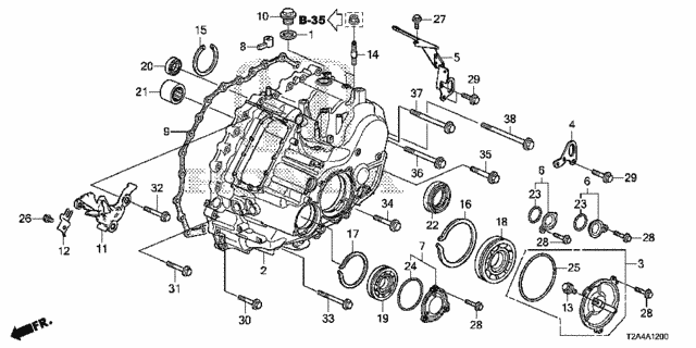 AT Transmission Case (V6) for 2016 Honda Accord #0
