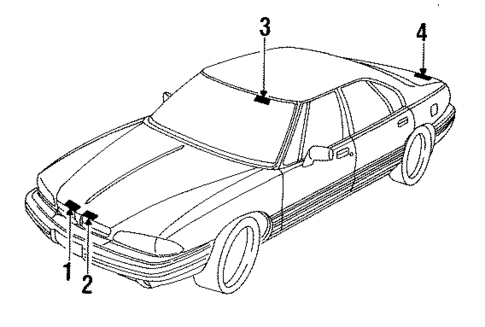 Information Labels for 1987 Pontiac Bonneville #0