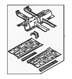 65100IB000 - : Floor Pan Assembly for Hyundai: Elantra N Image