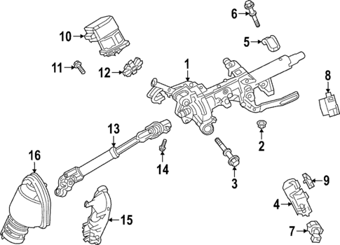 Steering Column Assembly for 2022 Toyota Corolla Cross #0