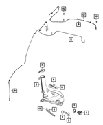 68229954AB - : Windshield Washer Hose for Mopar Image