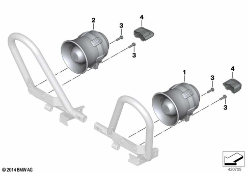 Special Instruments (Authorities) for 2021 BMW-Motorrad R 1250 RT #0