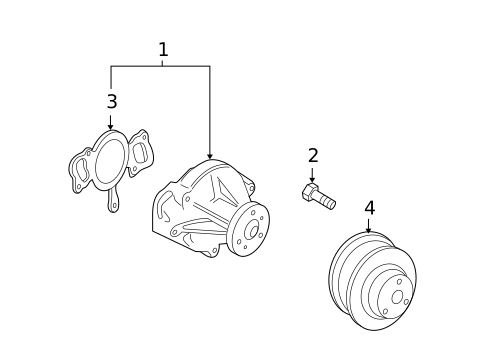 Water Pump for 2008 Land Rover Range Rover Sport #2