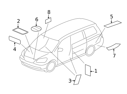 Labels for 2011 Honda Odyssey #0