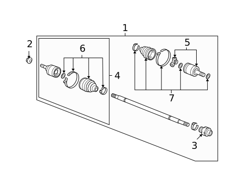 Axle Shafts & Joints for 2010 Honda Civic #1