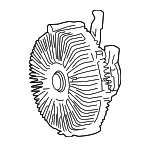 1621070111 - Cooling System: Fan Clutch for Toyota: Sequoia, Tundra Image