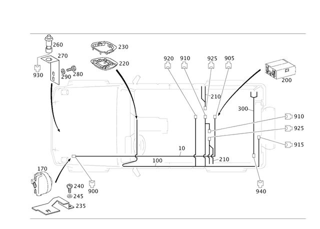 4638202602 - Electrical System: Electrical Wiring Harness for Mercedes-Benz: G55 AMG, G550, G63 AMG, G65 AMG Image image