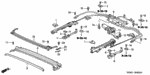 93500040080H - Interior/Bumper: SCREW, PAN (4X8) for Acura Image