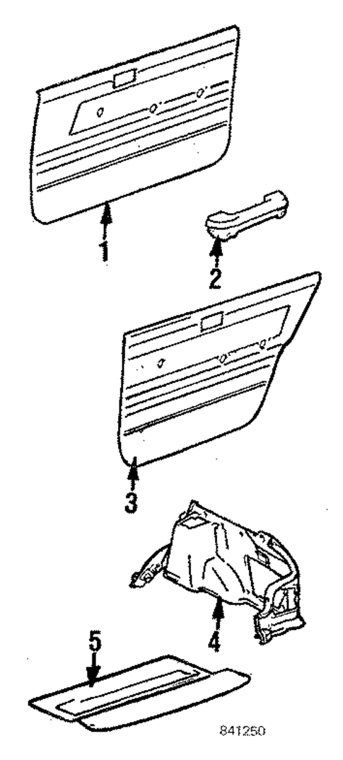 Interior Trim for 1987 Toyota Corolla #0