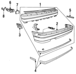 1648069 - Body: Bumper Assembly for Cadillac: Allante Image