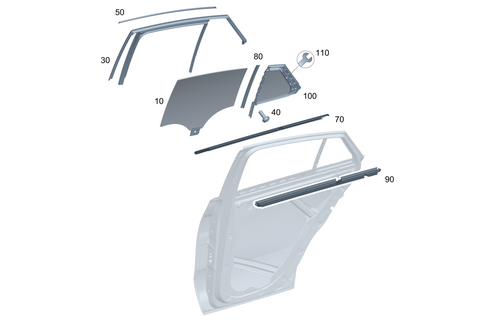 Rear Door Windows for 2026 Mercedes-Benz GLE53 AMG #0