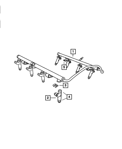 Fuel Rail and Injectors for 2009 Dodge Durango #0