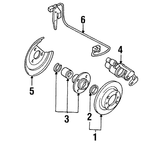 Rear Brakes for 1993 Nissan Sentra #0