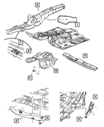 6508463AA - Body Sheet Metal Except Doors: Plastic Nut for Mopar Image