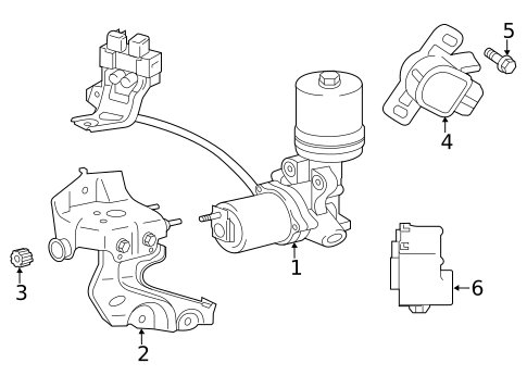 Hydraulic System for 2013 Lexus ES300h #0