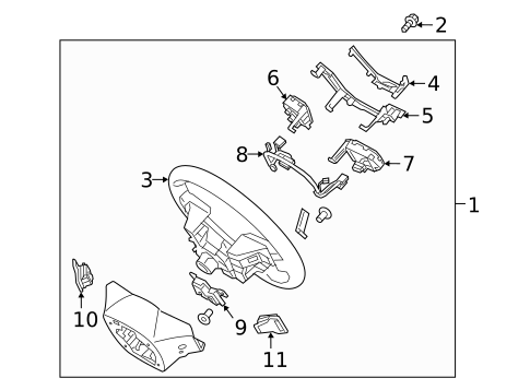 Steering Wheel & Trim for 2017 Kia Sportage #0