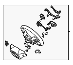 56110D9070SA1 - Steering: Steering Wheel for Kia: Sportage Image