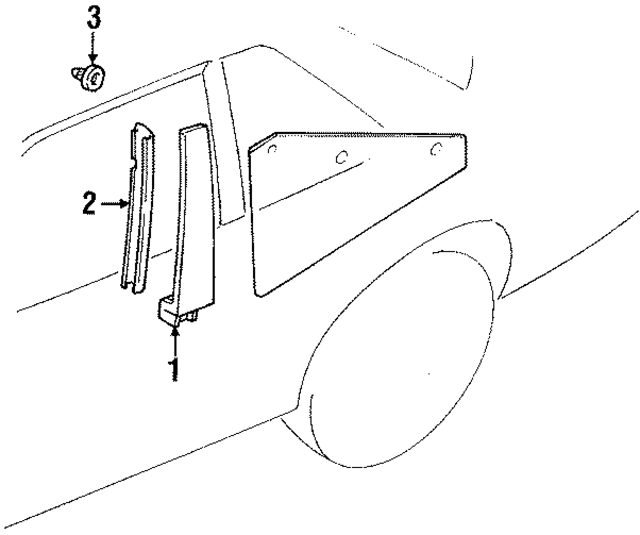 7687652F00 - : Applique Retainer for Nissan Image
