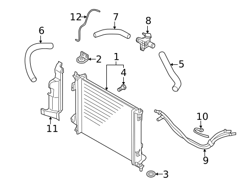 Radiator & Components for 2013 Kia Soul #0