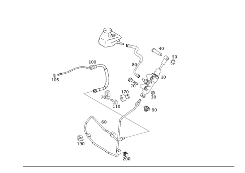 Pedal Assembly Hydraulics for 2005 Mercedes-Benz E320 #0