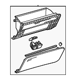 555010E150C0 - Body: Glove Box for Lexus: TX350, TX500h, TX550h+ Image