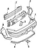 14100411 - Body: Reinforcement for Pontiac: Grand Prix Image