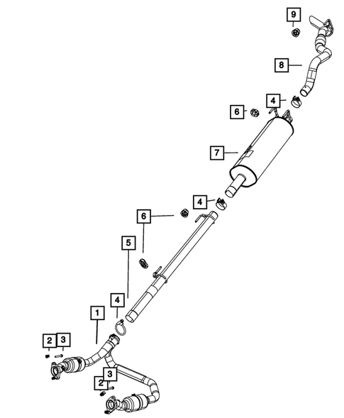 Exhaust System for 2019 Ram 1500 Classic #1