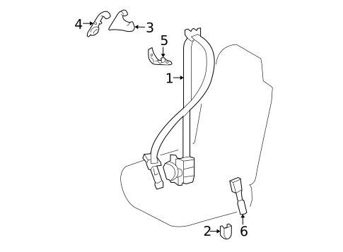 Front Seat Belts for 2014 Lexus IS250 #1