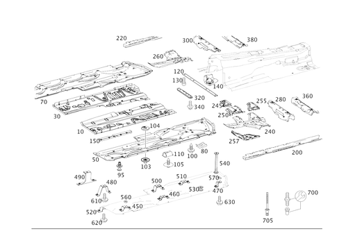 Front Floor for 2016 Mercedes-Benz E250 #0