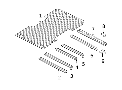 Floor - Pick UP Box for 2004 Dodge Dakota #0