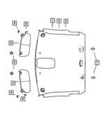 1CT12BD1AA - : Visor for Mopar Image