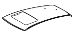 631110E480 - Body: Roof Panel for Lexus: RX350, RX350h, RX450h+, RX500h Image