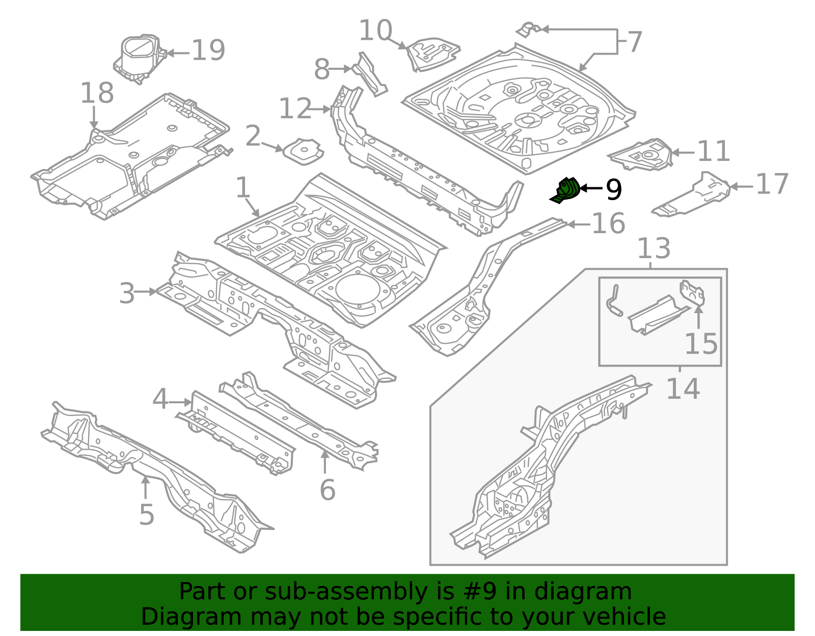 KD53-54-7Y2A - Floor Pan Reinforcement Brace - 2013-2025 Mazda CX