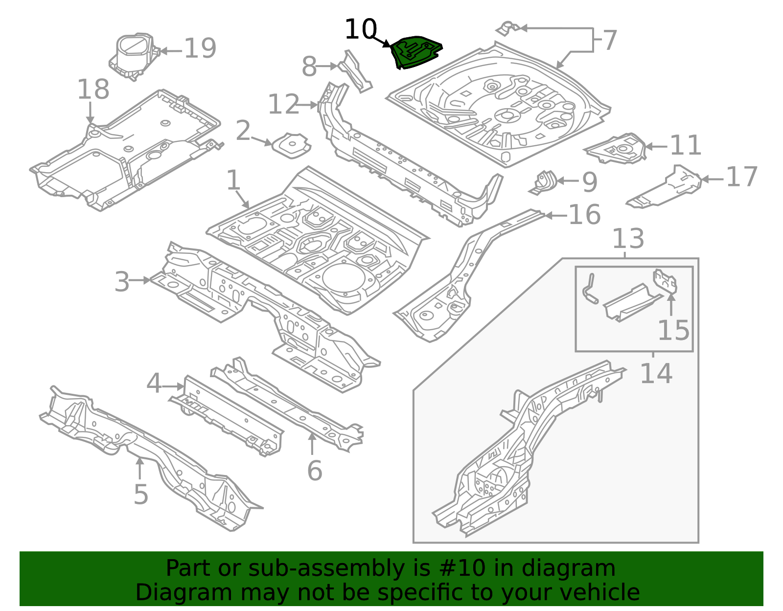 2017-2025 Mazda CX-5 Floor Extension KB7W-53-731 | TascaParts.com