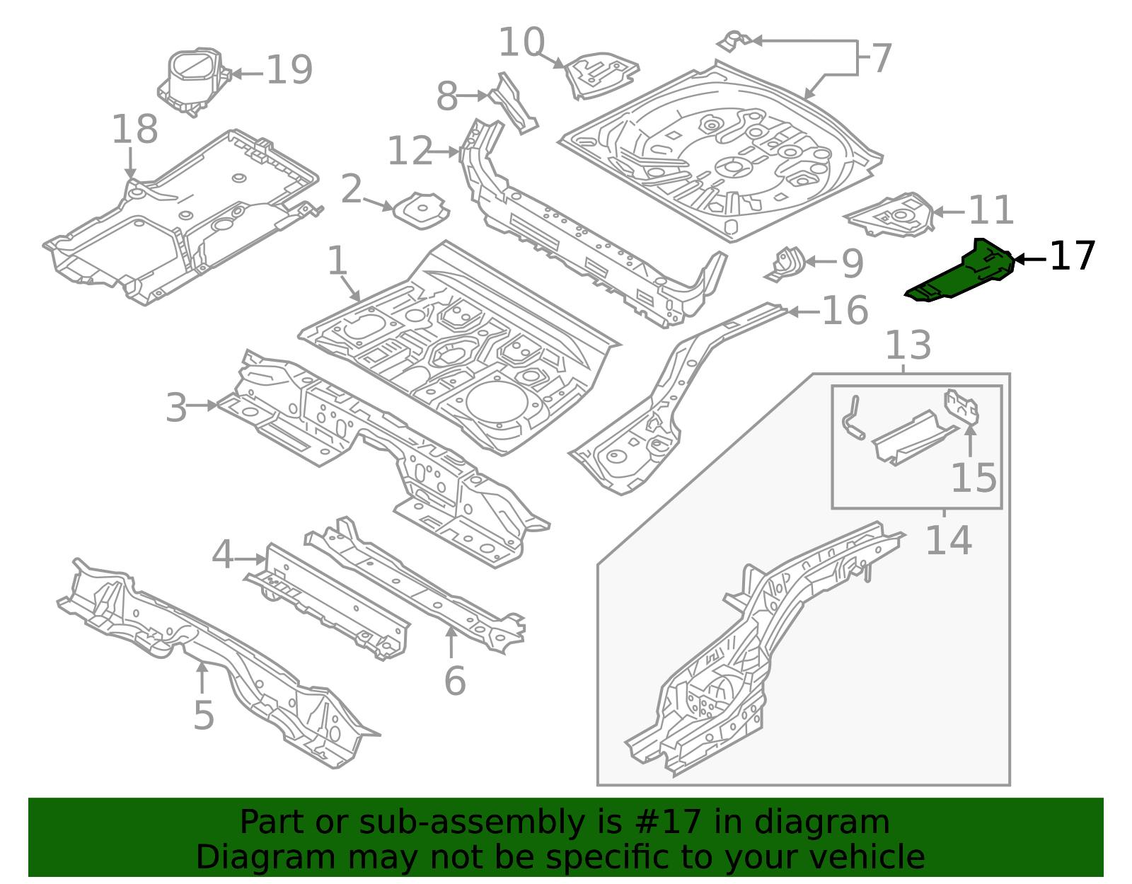 KD53-54-81YC - Floor Side Rail - 2013-2025 Mazda CX-5 | Mazda Swag