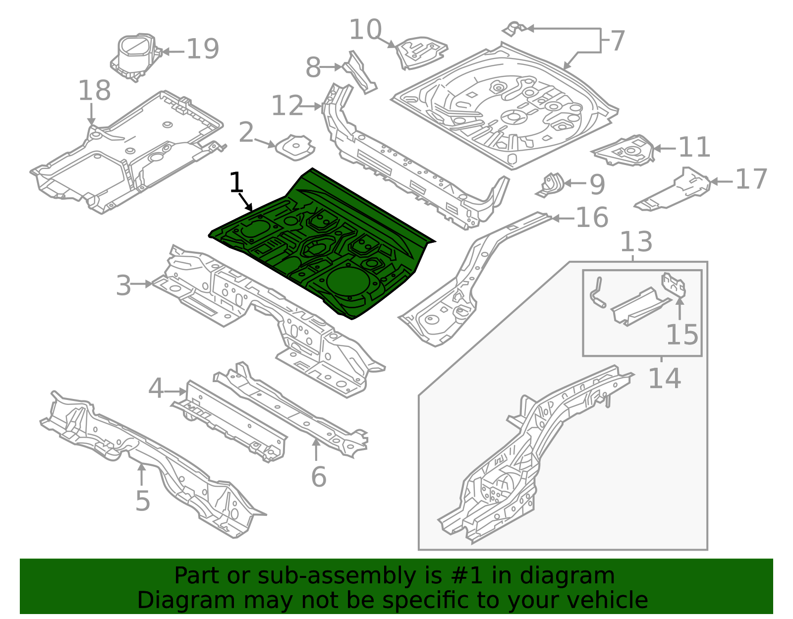 KD53-53-721 - Floor Pan 2013-2022 Mazda CX-5 | Mazda-Parts