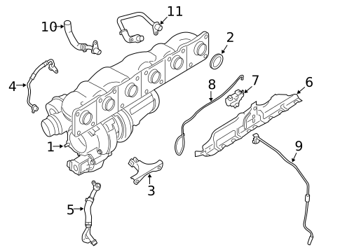 Turbocharger & Components for 2011 BMW 335i xDrive #2