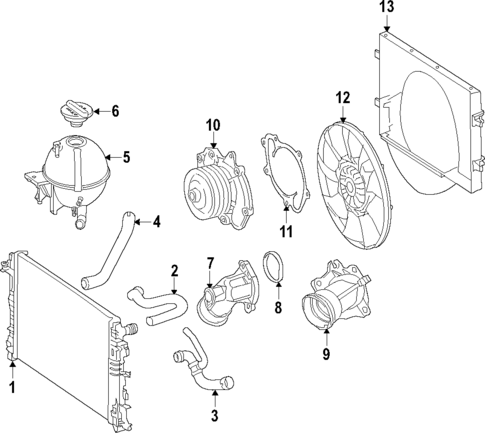 Radiator & Components for 2016 Mercedes-Benz Sprinter 2500 #0