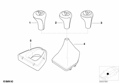 Gearshift Knobs / Coverings / Plaques for 2004 BMW X5 3.0i #0