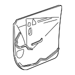 15762237 - Body: Water Deflector for Chevrolet: Express 1500, Express 2500, Express 3500, P30 | GMC: Savana 1500, Savana 2500, Savana 3500 Image