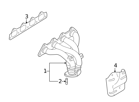 Exhaust Manifold for 2005 Mitsubishi Outlander #0