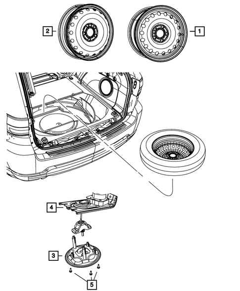 Wheel Spare for 2015 Dodge Durango #0
