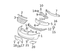 11570498 - Body: Lower Grille Bolt for GM Image