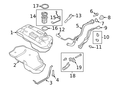 Fuel Pumps & Related Components for 2012 Ford Escape #0