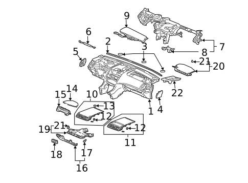Instrument Panel for 2007 Honda Accord #0