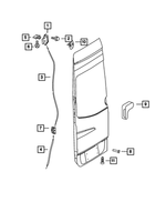 68006470AA - Doors, Door Mirrors and Related Parts: Door Lock, Left for Mopar Image